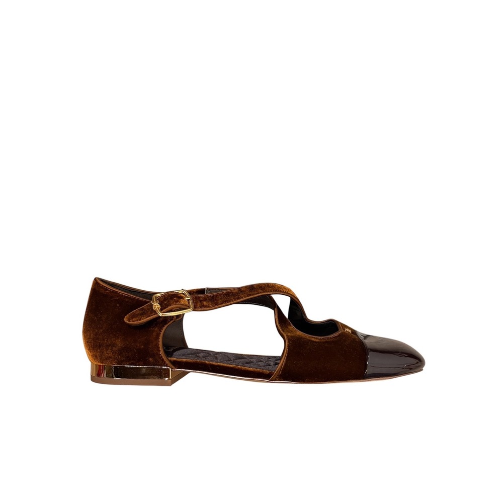 Sam Edelman Roxie Mary Jane Ballet Flats Women's 10.5 Brown Chic‎ Quiet Luxury